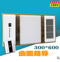 Bath bully Integrated ceiling bath bully Bathroom gold multi-function wind warm bath bully 300*600