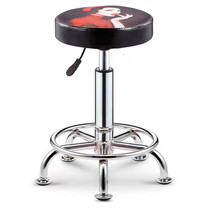 Beauty stool rotating lift round explosion-proof beauty salon special pulley haircut hairdressing big factory stool barber shop chair