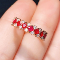 Natural Pigeons Blood Ruby Ring 18K Gold Precision Setting