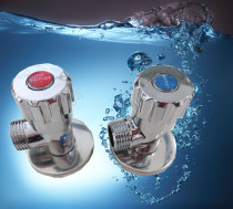 Rifeng all-copper hot and cold angle valve 4 points 20 thickened hot and cold water triangle valve Water heater toilet universal angle valve 1056