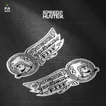 Cafe Retro Coffee Knight Motorcycle Modified fuel tank Sticker Personality creative Waterproof Reflective decal 25