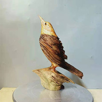 Log pine section amber wood north agarwood natural tree root magpie root carving wood carving living room office solid wood decorative ornaments