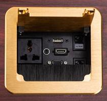 With brush multimedia desktop socket Office desktop conference room hidden multi - function information box socket