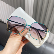 2022 New Metalens Tide Card Sunglasses Female Large Face Slim Sunglasses Male Korean version Boomers UV Rays ULTRAVIOLET