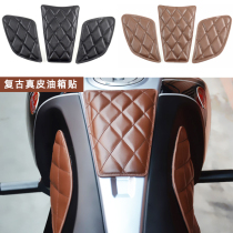 Motorcycle leather fuel tank stickers side stickers Empire 400 Longjia retro motorcycle modified fuel tank decoration stickers