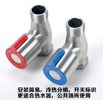 304 stainless steel straight-way valve 4-point tube double inner and outer wire threaded straight angle valve DN15 all-steel quick switch valve