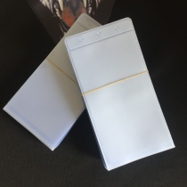 Packing bag belt buckle head protection bag PVC transparent and environmentally friendly three-hole bag 7 5 * 15cm belt buckle head plastic bag