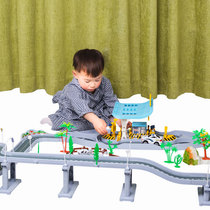 Highway toll booth toy Highway model toy car gas station toy