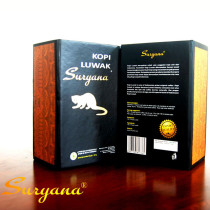 Indonesian civet shit coffee bean powder plain black Gift Box 100g original imported suryana cat feces coffee