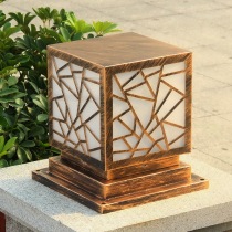 Column Head Light Solar Dual-use Wall Outdoor Waterproof Gate Head LED Cell Villa Garden Courtyard View Light