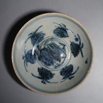  Ming Dynasty blue and white porcelain plates antiques Ming and Qing Dynasties porcelain ornaments old fidelity antique collectibles old goods