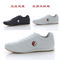 Double Star Martial Arts Shoes Sports Casual Shoes Tai Chi Shoes Men's Practice Shoes Kung Fu Shoes PU Face Beef Wave Bottom Mulan Men's and Women's Shoes