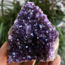 Natural Uruguay Deep Purple Crystal Raw Stone Mineral Crystal Energy Crystal Spiritual Meditation Kizaru ax11
