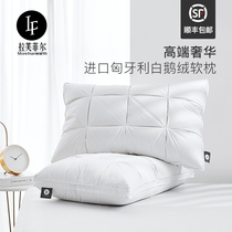 Raffel imported Hungary 95 white goose down pillow single antibacterial hotel pillow feather pillow third generation