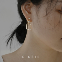 Invisible Ear Clip Woman Without Earthy Hole Lukewarm Tea Ensemble Temperament Light Extravagant Design Sense Geometric Line Earrings