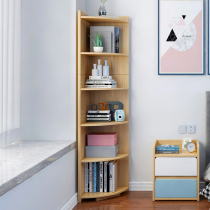 Corner Bookshelf Multilayer Minimalist Desk Contained Shelf Living Room Home Bedroom Provincial Space Floor Art Bookcase