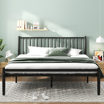 Iron bed Modern minimalist home dormitory iron bed single bed double bed Nordic bed frame iron frame bed thickened reinforcement