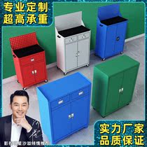 Jinhua heavy-duty tool cabinet multi-function double-door workshop locker drawer type hardware tool storage cabinet
