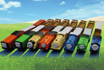 Electric small train track toy car front car Harmony number with bracket hook Horse power multi-assembly puzzle Sven Mei