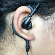Single-sided headphones Single-wire headphones Mobile phone headphones with microphone Wired control hanging earbuds Running sports headphones
