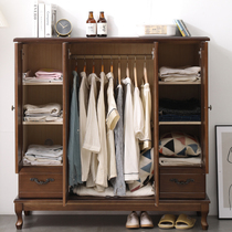 Wardrobe solid wood chest of drawers living room drawer storage cabinet simple modern bedroom wardrobe small family lockers
