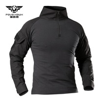 Tactical Frog Suit Long Sleeve T-shirt Men's Spring Summer CS Military Fans Short Sleeve Black Python Pattern Military Green Ruins Slim Fit Stretch Instructor Suit