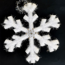Christmas Snowflake Decoration Children Performance Dance Stage Snowflake Props White Emulated Snowflake Foam Hanging Accessories