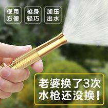 Car wash water gun nozzle high pressure strong water pipe hose household copper water flower foam tool faucet pressurized flushing