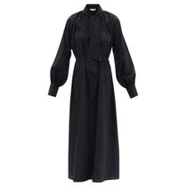 Fil De Vie Nerio batisste Neck-Tie long style dress with dress 2022 new spring summer ladies