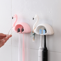 Toothbrush holder suction disc cute multifunctional dental holder non-perforated toilet suction Wall toothbrush holder