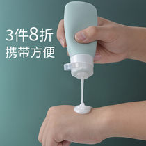 Portable extrusion style Dispensing Travel Soft Lotion Bottle Press Wash Face Milk Body Lotion Shampoo Silicone Gel Bottle Suit