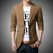 Spring and Autumn New Small Suit Mens Edition Slim Business Leisure Suit Korean Small Suit Mens Size Coat Cotton