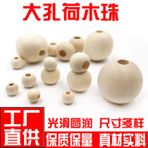 Round Wood Beads Macropore Small Wood Balls 4-50mm Natural Log Round Wood Beads Handstring Diy Accessories