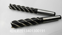 Changshu feng pai cutters with taper shank lengthened end mill high-speed steel white steel milling cutter three-edge milling cutter CNC customizable