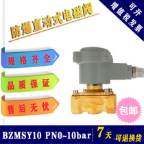 Explosion-proof solenoid valve for water compressed air DN15 ~ 50 aluminum shell flameproof Type 10kg internal thread BZMSY10