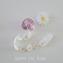 South Korea ins wind pacifier anti-drop chain pure manual newborn baby comfort clip baby gum chain anti-drop lanyard