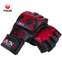 Boxer Sanda gloves Boxing gloves boy half finger training fighting mma Ma female free fight ufc children professional