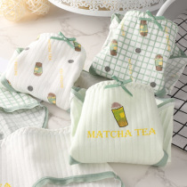 School Season 5 cotton ladies underwear cotton Japanese printed cute students Middle waist cotton crotch antibacterial underwear