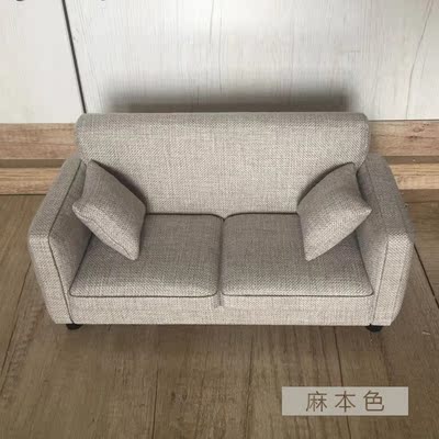 taobao agent BJD6 point/baby doll double single solid wood sofa/shooting props small cloth baby house furniture