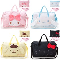 Cartoon foldable duffel bag Hand bag casual shoulder bag lever travel bag clothing storage bag bag bag female