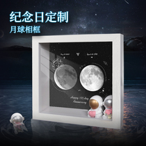 Valentines Day moon Photo Frame Photo Printing Little Red Book Birthday Gift Customized Hollow Stereo Anniversary Frame