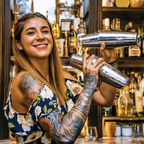 Bar Raiders American Boston two-stage Shaker Shaker imported high quality stainless steel fancy bartender Hall