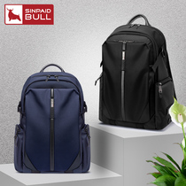Backpack Mens Double Shoulder Contractors Business Casual Large Capacity Travel Bag Multifunction Waterproof Bag Computer Bag Double Shoulder Backpack