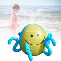 Foreign trade inflatable water spray octopus lawn summer birthday party water spray octopus childrens water ball spray blanket
