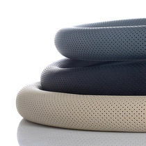 Thin perforated car steering wheel cover Korean simple breathable non-slip car handle female winter feel good