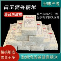 New glutinous rice vacuum packaging round glutinous rice fragrant glutinous rice white jade porcelain Bohai Bay planting ecological weak alkali healthy glutinous rice