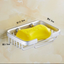 Bathroom toilet soap box small soap dish soap net space aluminum rack school public places sink