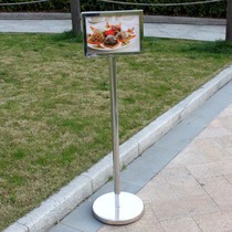 Stainless steel A4 double-sided signboard Billboard Billboard greeted sign warning sign