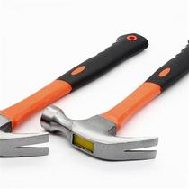 Sheep horn hammer Hardware hammer tools Small hammer Household woodworking decoration hammer Wooden handle one-piece nail hammer Pull nail hammer