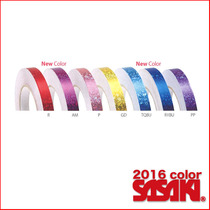 (Jumping rhythmic gymnastics)Spot blue 1 gold 2 silver 1 Japan SASAKI imported winding paper tape